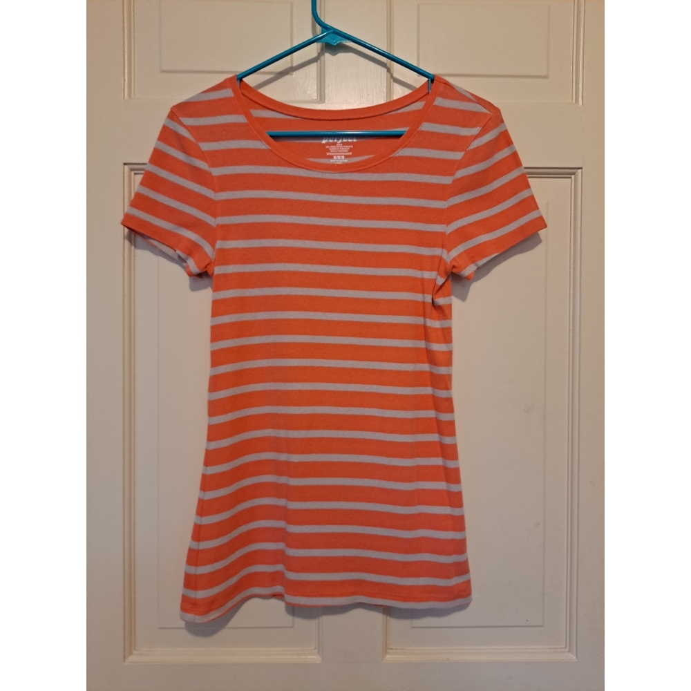 Women’s classic shirt casual stripe pink travel party work school modest summer